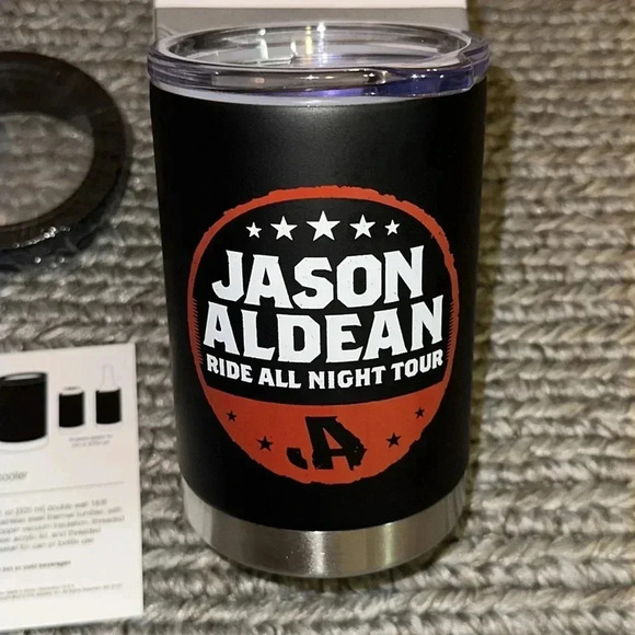 NWT Jason Aldean ‼️Official Merch‼️ Stainless Steel Tumbler Ride All Night Tour - Picture 2 of 15